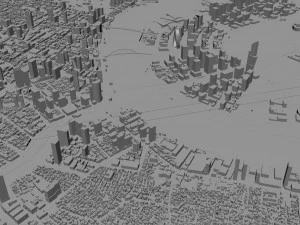 Ho Chi Minh, centro da cidade, Vietn&atilde; Modelo 3D