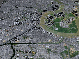Ho Chi Minh, centro da cidade, Vietn&atilde; Modelo 3D