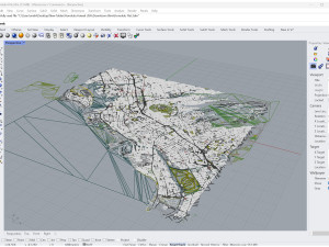 Honolulu Hawaii USA Downtown 8km 3D Model