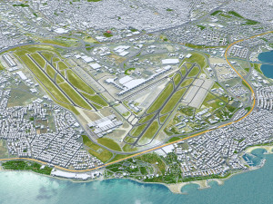 Istanbul city Turkey 50 km 3D Model