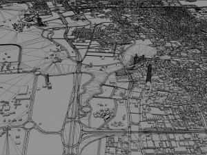 Jeddah Downtown city Saudi Arabia 10km Modelo 3D