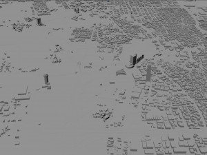 Jeddah Downtown city Saudi Arabia 10km Modelo 3D