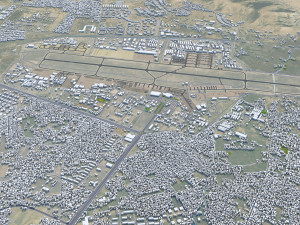 Kabul city Afghanistan 50km 3Dモデル