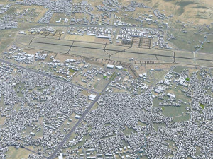 Kabul city Afghanistan 50km 3D Model