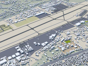 Kabul city Afghanistan 50km 3D Model