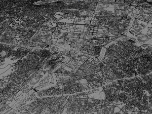 Kabul city Afghanistan 50km 3Dモデル