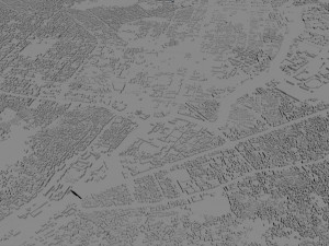 Kabul city Afghanistan 50km 3Dモデル