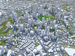 Kuala Lumpur Downtown city Malaysia 7km 3D Model