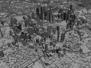 Kuala Lumpur Downtown city Malaysia 7km 3D Model