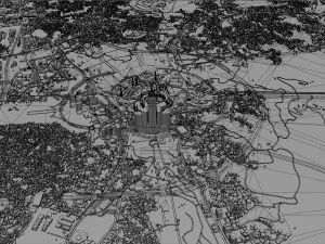 Mecca city Downtown Saudi Arabia 10km 3D Model
