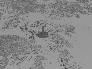 Mecca city Downtown Saudi Arabia 10km 3D Model