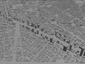 Mexico Downtown City Mexico 10km Modèle 3D