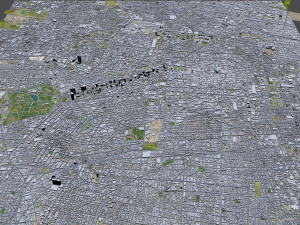 Mexico Downtown City Mexico 10km Modèle 3D