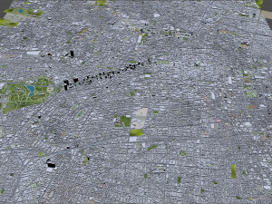Mexico Downtown City Mexico 10km Modèle 3D