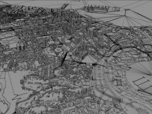 Rio de Janeiro downtown city Brazil 20km Modelo 3D