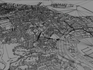 Rio de Janeiro downtown city Brazil 20km 3D Model