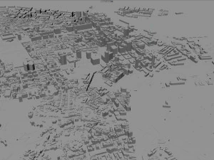 Rio de Janeiro downtown city Brazil 20km 3D Model