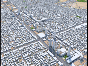 Riyadh Downtown city Saudi Arabia 15km Modelo 3D