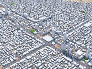 Riyadh Downtown city Saudi Arabia 15km Modelo 3D