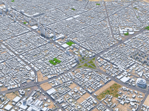 Riyadh Downtown city Saudi Arabia 15km Modelo 3D