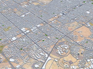 Riyadh Downtown city Saudi Arabia 15km Modelo 3D