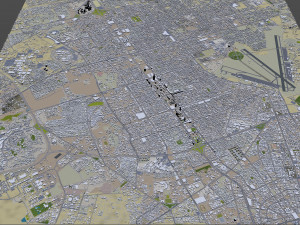 Riyadh Downtown city Saudi Arabia 15km Modelo 3D