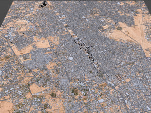 Riyadh Downtown city Saudi Arabia 15km Modelo 3D