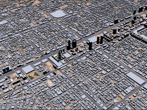 Riyadh Downtown city Saudi Arabia 15km Modelo 3D