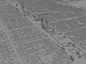Riyadh Downtown city Saudi Arabia 15km Modelo 3D