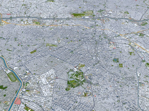 Sao Paulo downtown city brazil 30km Modelo 3D