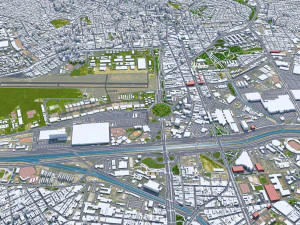 Sao Paulo downtown city brazil 30km 3D Model