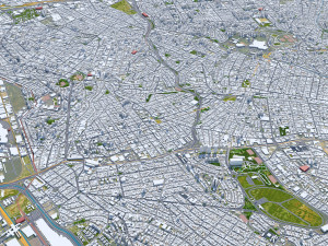 Sao Paulo downtown city brazil 30km Modelo 3D