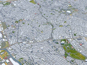 Sao Paulo downtown city brazil 30km 3D Model