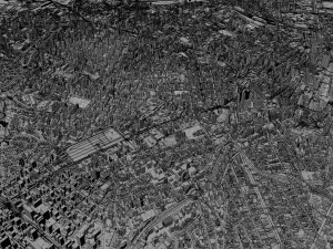 Sao Paulo downtown city brazil 30km 3D Model