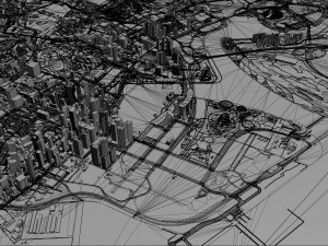 Singapore downtown city Modelo 3D