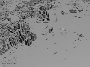 Singapore downtown city Modelo 3D