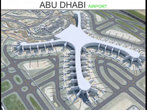 아부다비 공항 15km 3D 모델