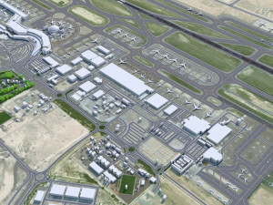 Abu Dhabi Airport 15km Modelo 3D