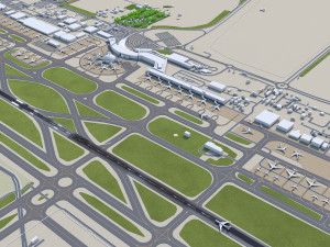 Abu Dhabi Airport 15km Modelo 3D