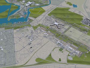 Abu Dhabi Airport 15km Modelo 3D