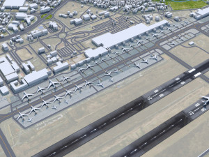 Addis Ababa Bole Airport 10km 3D Model