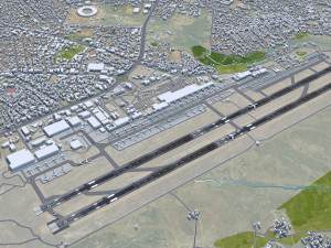 Addis Ababa Bole Airport 10km 3D Model