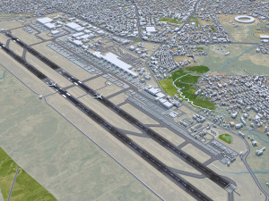 Addis Ababa Bole Airport 10km 3D Model
