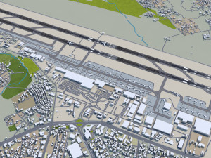 Addis Ababa Bole Airport 10km 3D Model