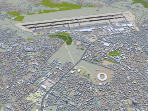 Addis Ababa Bole Airport 10km 3D Model