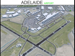 Adelaide Airport 10km 3D Model