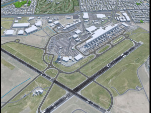 Adelaide Airport 10km Modelo 3D