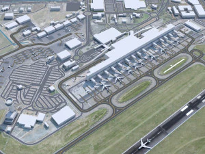 Adelaide Airport 10km 3D Model