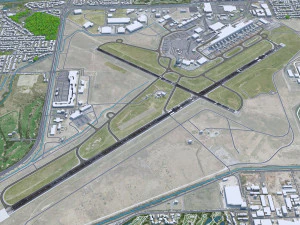 Adelaide Airport 10km 3D Model