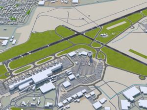 Adelaide Airport 10km Modelo 3D